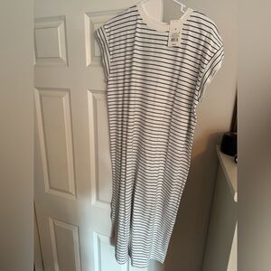 A New Day Black and White Striped Dress